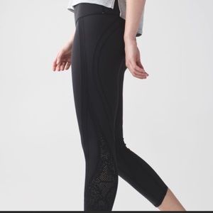 Lululemon Wunder Under Crop Laser Cut